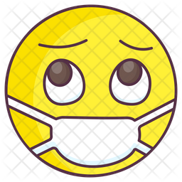 Face Mask Emoji Emoji Icon of Colored Outline style ...