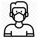 Man Virus Mask Icon
