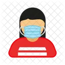 Woman Covid 19 Virus Icon
