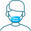 Man Use Mask Icon