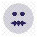 Visage Muet Emoji Visage Icône