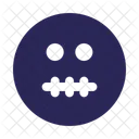Visage Muet Emoji Visage Icône
