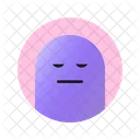 Rosto Neutro Emoji Emoticon Ícone