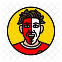 Face Paint Colorful Bright Icon