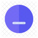 Visage Plat Visage Emoji Icône