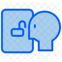 Face Recognition Face Lock Security Icon