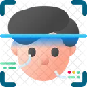 Face Recognition Security Face Lock Icon
