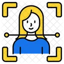Face Recognition Security Face Lock Icon