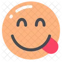 Face Savoring Food  Icon