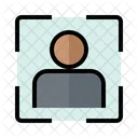 Face Scan Identity Authentication Icon