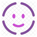 Face Scan Circle Icon