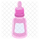 Face Serum Bottle Skincare Cartoon Icon