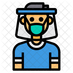 Free Face Shield Icon Of Colored Outline Style Available In Svg Png Eps Ai Icon Fonts