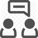 Face To Face Converasation Chatting Chat Icon