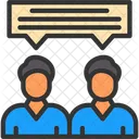 Face To Face Man People Icon