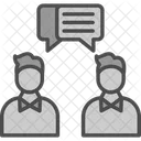 Face To Face Talk Talk Productivity Icon
