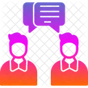 Face To Face Talk Talk Productivity Icon