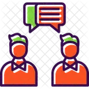 Face To Face Talk Talk Productivity Icon