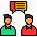 Face To Face Talk Talk Productivity Icon