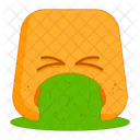 Face Vomiting Emoji Face Icon