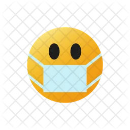 Face Wear Mask Emoji Icon