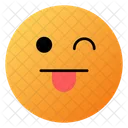 Face With Center Tongue Emoji Face Icon