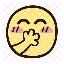Face With Hand Over Mouth Emoji Icon