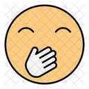 Face With Hand Over Mouth  Icon