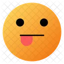 Face With Left Tongue Emoji Face Icon