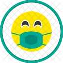 Face with medical mask  Icon