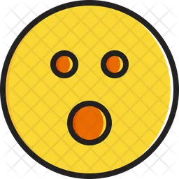 Face with open mouth Emoji Icon