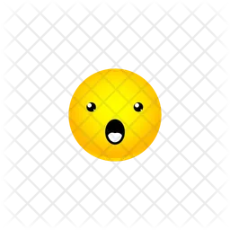 Face With Open Mouth Smiley Emoji Icon