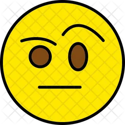 Face With Raised Eyebrow Emoji Icon