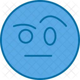 Face With Raised Eyebrow Emoji Icon