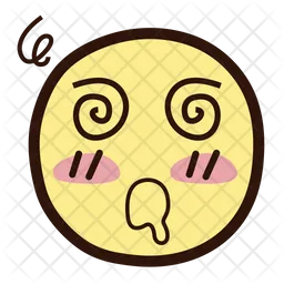 Face With Spiral Eyes Emoji Icon