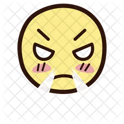 Face With Steam Emoji Icon