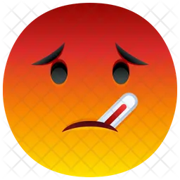 Face With Thermometer Emoji Icon