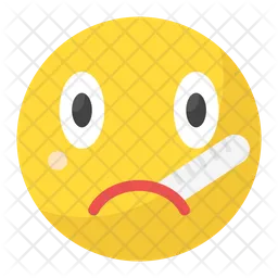 Face With Thermometer Emoji Icon