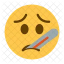 Face With Thermometer Emoji  Icon