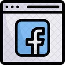Facebook website  Icon