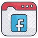 Facebook website  Icon