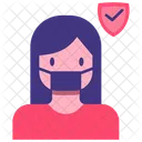 Facemask woman  Icon