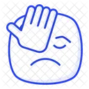 Facepalm Sad Frustrated Icono