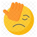 Facepalm Sad Frustrated Icono