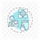 Facilitator Leading Discussion Open Communication Icon