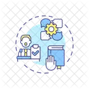 Facilitator Leading Discussion Open Communication Icon