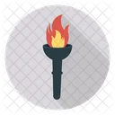 Fackel Flamme Licht Icon