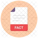 Fact File Fact Document Fact Sheet Icon