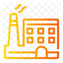 Factory Industry Mining Coal Flame Buildings Emission Icon