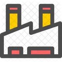 Factory Building Production Icon